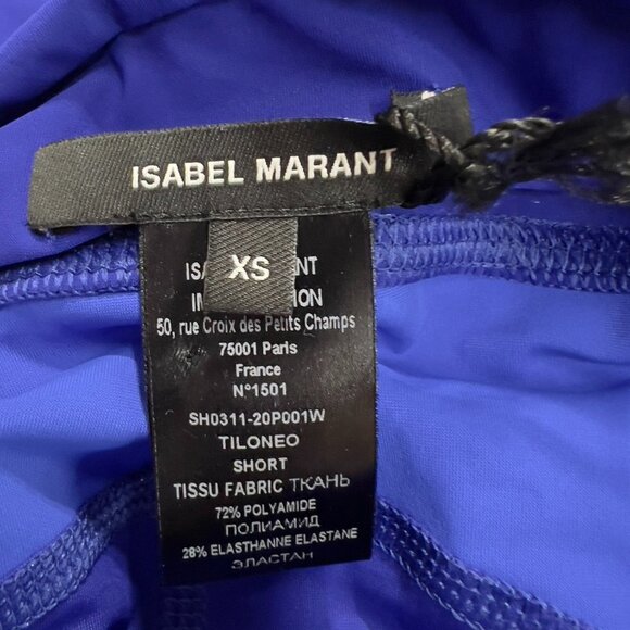 Isabel Marant Short Tiloneo Electric Blue Leggings NWT - Picture 4 of 6